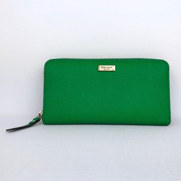 kate spade Bags Kate Spade Newbury Lane Zip Wallet Vertgreen